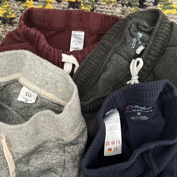 Lot of 4 Toddler Sweat Pants from GAP Champion Carter’s Cat & Jack - Picture 2 of 2